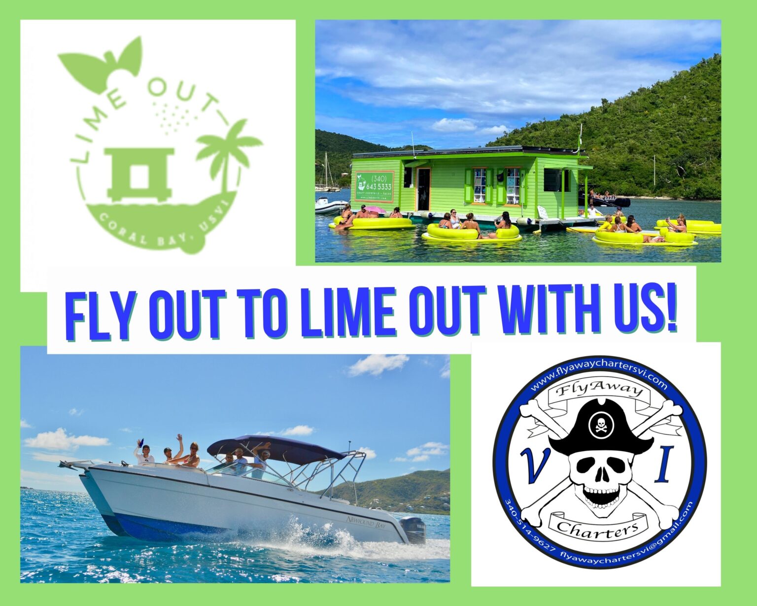Fly Out to Lime Out Shuttle Service FlyAway Charters